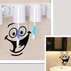 Smiley Face Toilet Sticker Funny Bathroom Stickers Toilet Seat Sticker