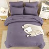 Litanika King Size Comforter Set Grey Purple - 7 Pieces