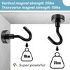 FINDMAG 6 Pack Magnetic Hooks, 22 lb+ Pull Extra Strong
