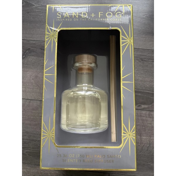 Sand + Fog Palo Santo Scented Reed Diffuser 25.36 Oz