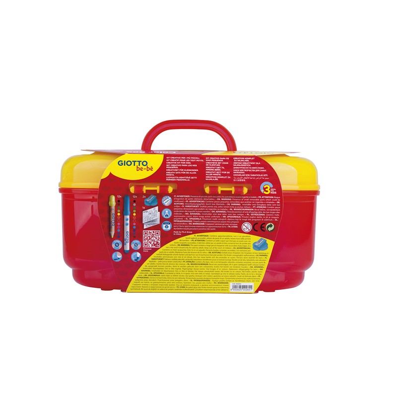 GIOTTO be-bè Large Colour Box for Young Children, 27 Pieces,