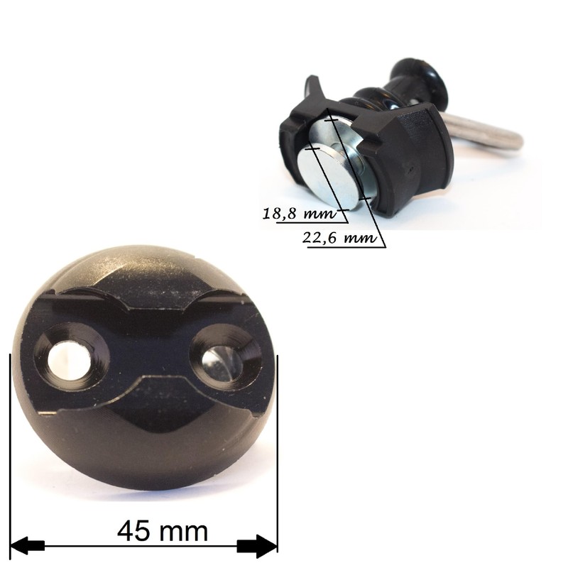 Gubar-Tech Set of 4 Black 8 Pieces 4 x Single