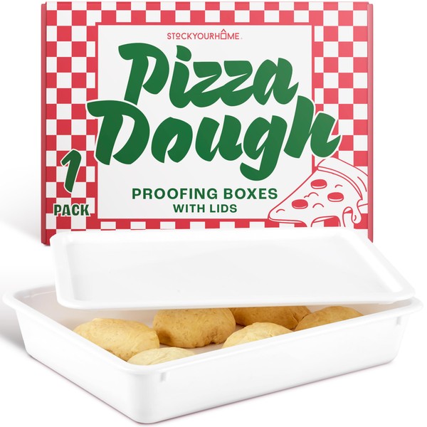 Stock Your Home Pizza Dough Proofing Container with Lid (1