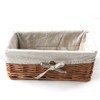Kingwillow, Storage basket, Natural wicker Storage Bins Rectangular Basket,Arts and