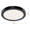 Kichler Ara 7.25" Modern Minimal Round LED Downlight in Black,