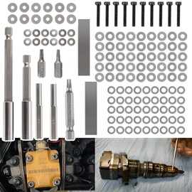 YMT Injector Tune Up Shim Kit Compatible with Ford 7.3L Powerstroke 1994-2003, for International T444E / DT466e / 1530E(134PCS/Set)