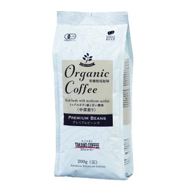 Takano Coffee Organic Coffee Premium Beans (Medium Roast / 200g / Beans) Organic Blend Coffee Beans (Deep Richness and Sweetness with Moderate Acidity) Organic JAS Standard Coffee