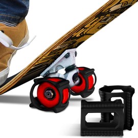 Skateboard Wheels Accessories for Learning Tricks Fast. Great for Beginners of All Ages, Adults, Skateboards for Kids Ages 6-12. Patinetas A Great Tool to Have in Your Backpack Set of 4 (Black)
