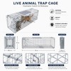Large Animal Trap Cage for Live Capture – Foldable Stainless