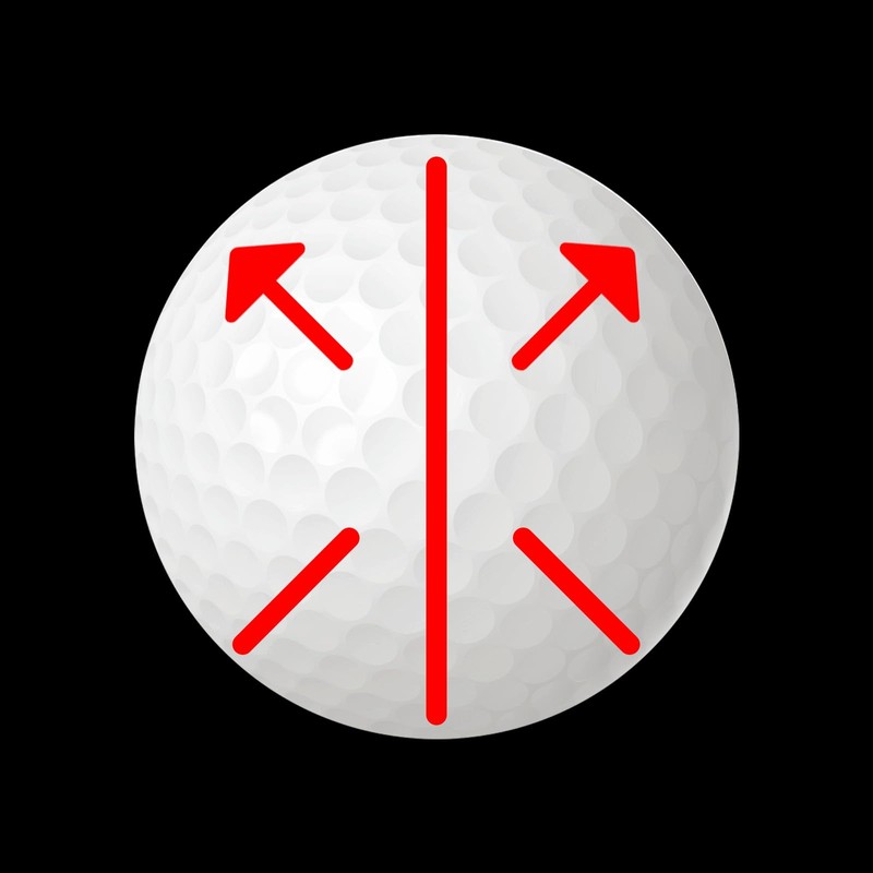 PATIKIL Golf Ball Line Marker Tool, 2 Pack Golf Ball