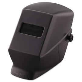 HSL-1 2" X 4 1/4" Fixed Front Black Shadow Welding Helmet With Headgear