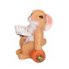 5pcs Bunny Figurines Cute Style Resin Material Decorative DIY Micro