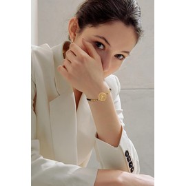 Amaxer Wheel of Hecate Symbol Woven Rope Bracelet for Women Goddess Hecate Jewellery Stainless Steel Adjustable Braided Charm Bracelet, Unit size, Stainless Steel, Stainless Steel