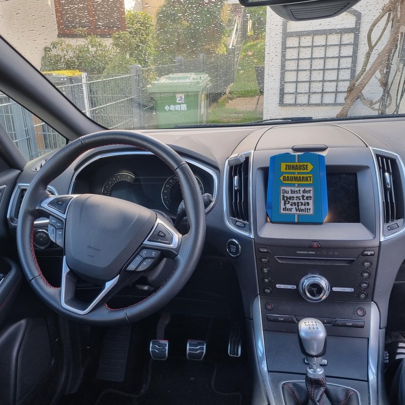 "Der Beste Papa der Welt" Parking Disc with Saying "Zuhause