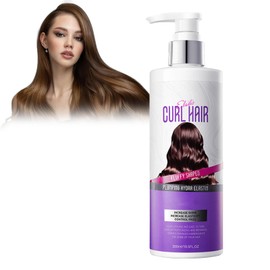 Hppsctink Curl Hair Defining Cream, 300ml Creme zur Definition von Locken, Volumenspendende Creme für Lockiges Haar, Feuchtigkeitsspendend Flauschig Langanhaltender Halt, shampoo