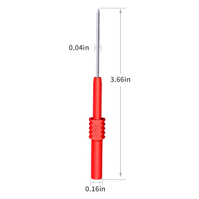 Peakelect 2PCS Back Probe Pins Flexible Bendable Test Probes for