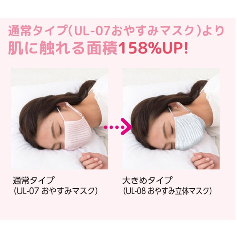 おやすみ立体マスク ピンク UL-08