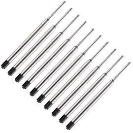 10 Pack Pen Refills Replacement Ink for Self Defense Tactical Pen (Black)