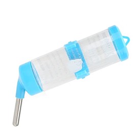 Agua de Conejillo de Indias, Dispensador Automático de Botellas de Agua para Hámster sin Goteo Bebedero para Hámster para Animales Pequeños (azul)