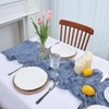 pepmily 8 Pack Dusty Blue Cheesecloth Table Runner 10ft Boho