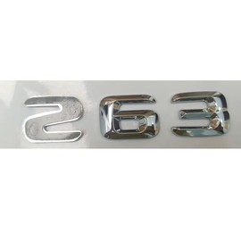 ABS 3D Chrome S 63 Letters Emblem Badge Replaces with S Class Side Supercharge Turbo Logo Car Styling Refitting Sticker S63