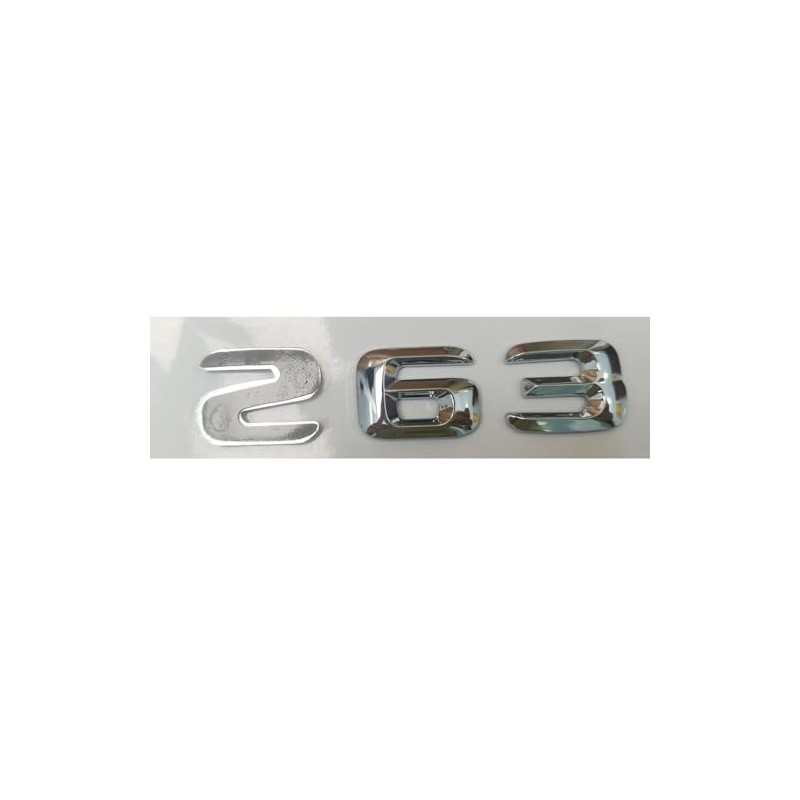 ABS 3D Chrome S 63 Letters Emblem Badge Replaces with
