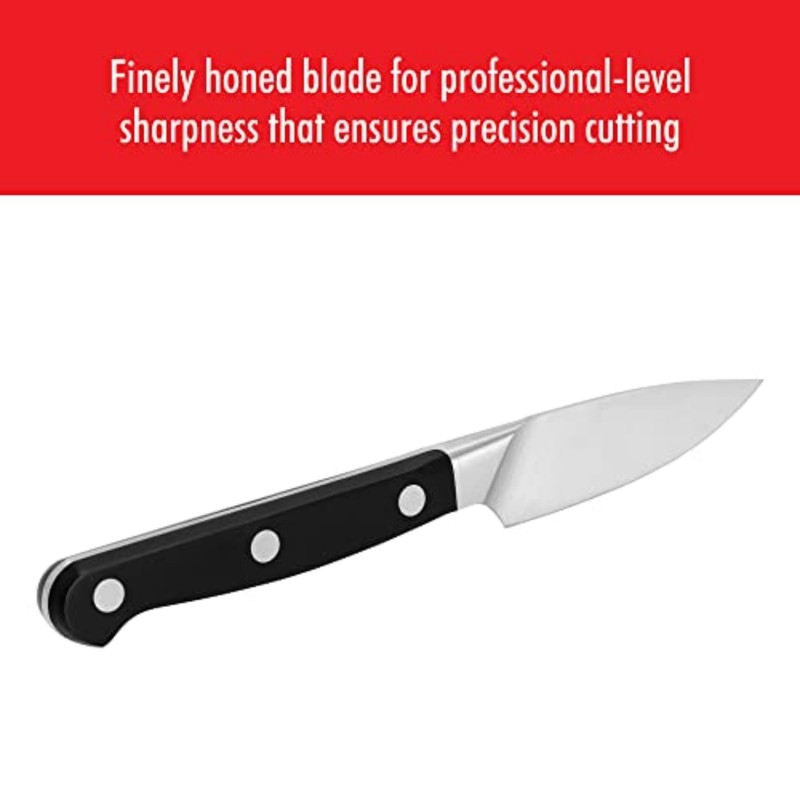 ZWILLING J.A. Henckels 3" Paring Knife, 3", Black