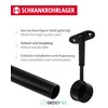 Gedotec Tubi Wardrobe Rail Bearing for Ceiling Mounting | 1