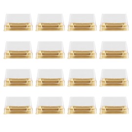 Healvian 100 Piezas Cajas de regalo transparentes,Caja para magdalenas,Caja de regalo pequeña contenedor,Cajas de panadería,Contenedor de alimentos, Caja regalo de boda,Caja De Embalaje De Pastel