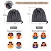 NICPOO 2 Pcs Adjustable Silk Satin Bonnet Hair Wrap for