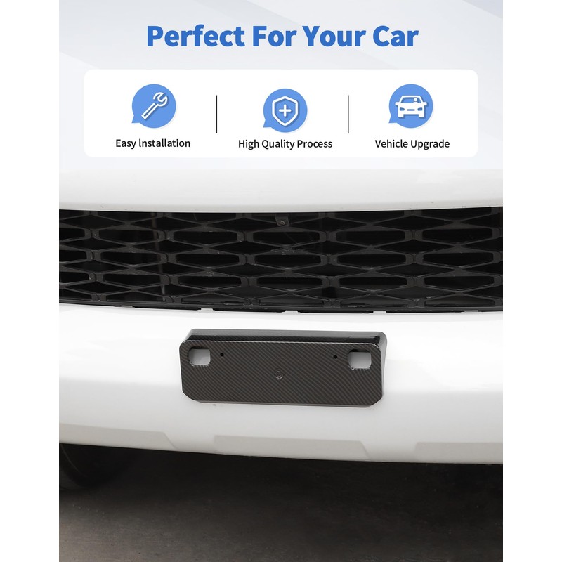 DSWSQ for 4Runner License Plate Frames Front Carbon Fiber License