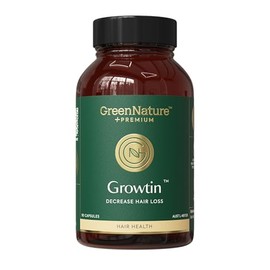 Growtin Natural Hair Loss Supplement – Advanced DHT-Blocking Formula with Saw Palmetto, Nettle Root, Biota Orientalis, Horsetail, Zinc, Selenium & Biotin – Supports Hair Regrowth & Scalp Health – 90 Tablets