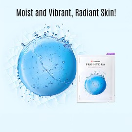 LEADERS Pro Hydra Hyaluronic Mask – Hydration Mask for Dry & Rough Skin | Supports Moisture Barrier & Retention | High-Moisture Easy Peel Pouch - 10 Sheets