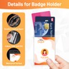 Segus Badge Holder with Clip, Pack of 5 Card Holders