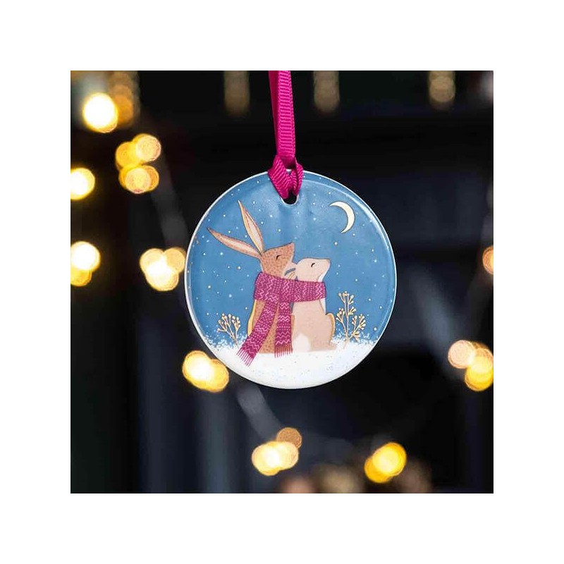 Sara Miller Woodland Tales Set of 3 Christmas Decorations with