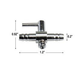 AQUANEAT Aquarium Control Valve, Fish Tank Air Valve, Metal Stainless Steel Gang Valve, Air Flow Distributor Splitter for Air Pump