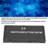 2x2 HD Multimedia Interface Splitter 4K 60Hz 2 In 2