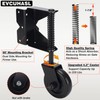 Gate Wheel, Spring Loaded Gate Caster, Heavy Duty Wooden Fence