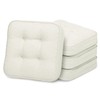 GOFORIT Memory Foam Cushion，Square Seat Cushions for Dining Chairs,Non-Slip Chair