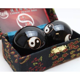 We pay your sales tax Set of 2 Taiji Iron Ball Hand Stress Relief Exercise Finger Health Therapy (C12464)