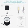 LAMPWELL KETTE Clip-on Chandelier Fabric Lamp Shades,Set of 6,Small Drum,5.4"×5.4"×H5.2",TC