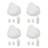 FortuneGlobe Universal Control Knobs with 12 Adapters Black for 6cm