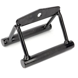 JUNSHUO Gym Cable Attachments Set, Double D Row Handle, Pulldown Attachment V Bar Handle, Training Pulley System for Home Gym, Arm, Biceps Curl, Tricep Workouts Muscle Building