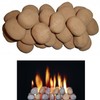 10 XL Gas Fire Replacement Beige Pebbles For Coal Fire