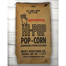 HI-POP Yellow Mushroom Popcorn - Bulk 50lb Bags
