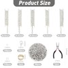 14K Silver Chains for Jewellery Making Kit Cable Link Chain