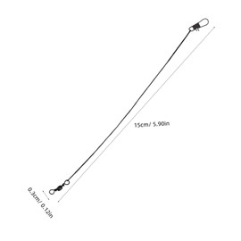 BESPORTBLE 50pcs High Strength Fishing Leaders Durable Leader Wire for Saltwater Freshwater Abrasion Resistant Gear with Easy Swivel Snap Sturdy Fishing Accessories for Enhanced Performance