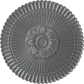 30"OD x 1 1/4"P Nexus Ceiling Medallion (Fits Canopies up to 2 3/4"), Hand-Painted Platinum