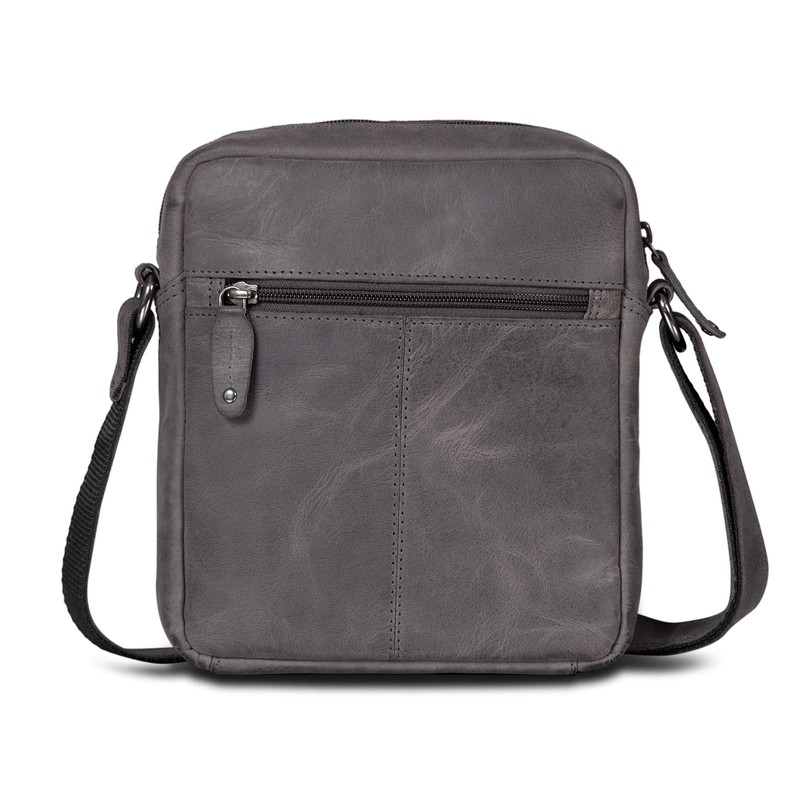 ROYALZ 'Oregon' Leather Shoulder Bag Men's Small Leather Vintage Men's