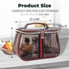 Siomlana Transparent PVC Makeup Pouch, Toiletry Pouch, Large Capacity, Waterproof,